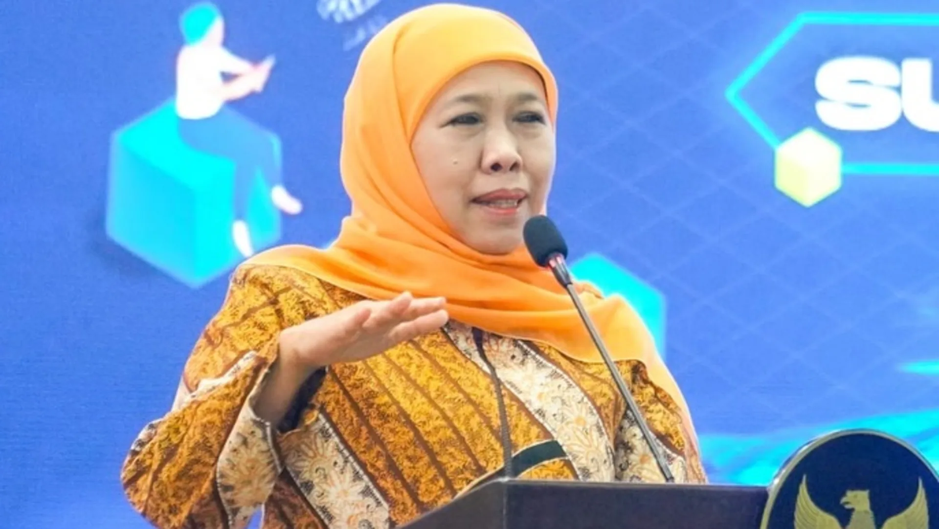Khofifah Paparkan Fokus Pembangunan SDM Jawa Timur kepada Peserta PKN I LAN RI, Soroti Pendidikan hingga Penguatan UMKM